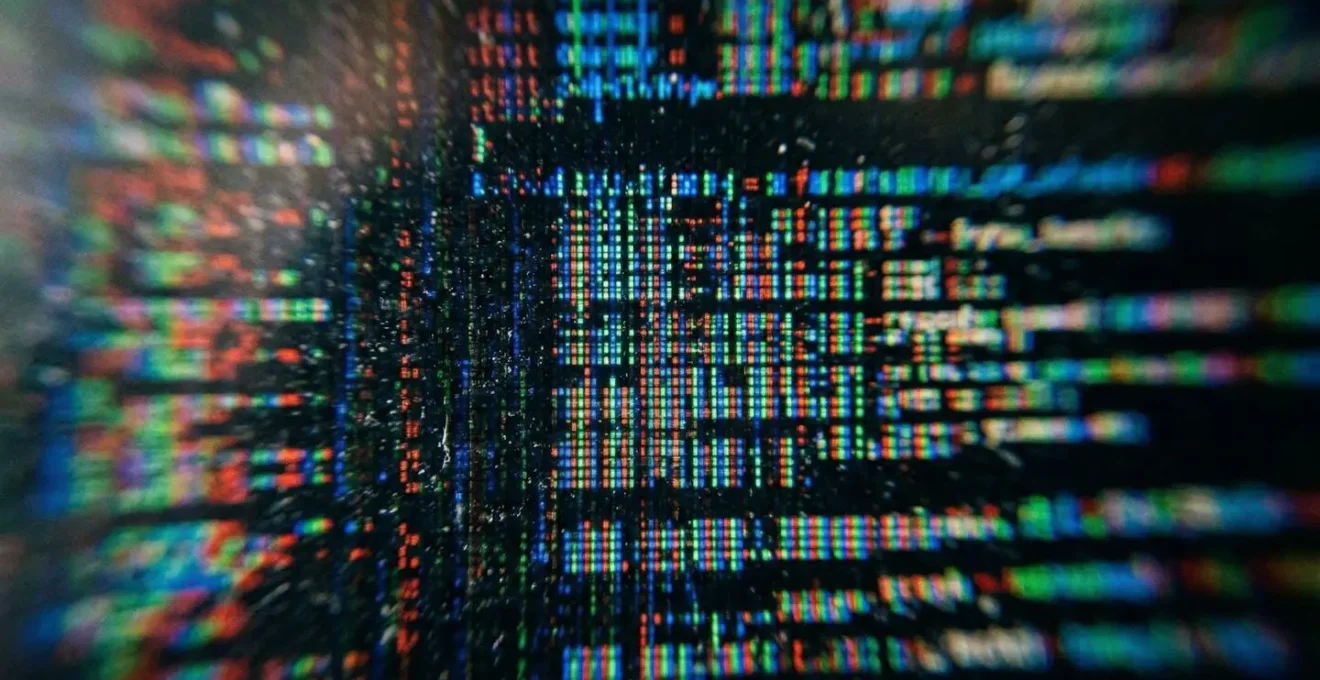 Vue macro d'un écran montrant une interface de code avec focus sur la structure et l'organisation