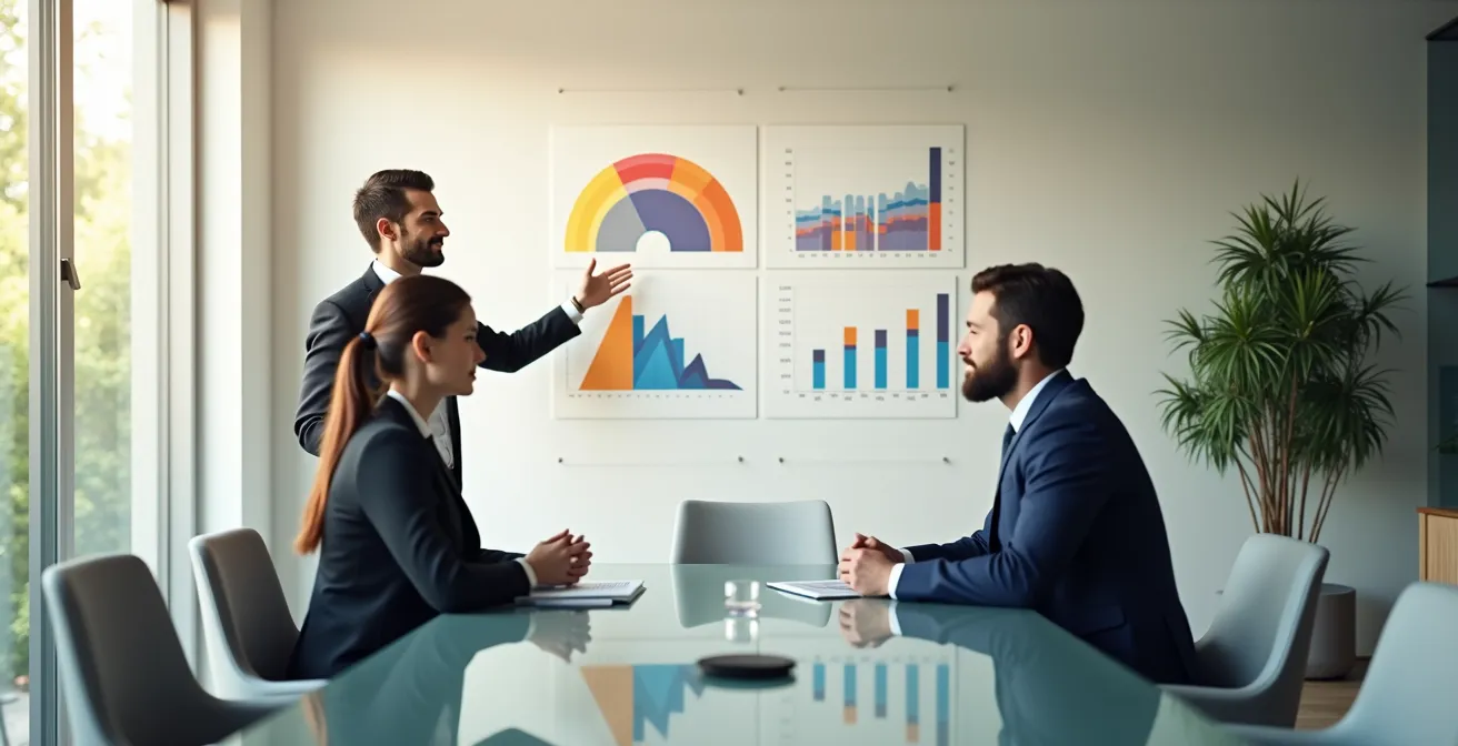Discussion professionnelle entre employé et manager dans un bureau moderne pour négociation de formation