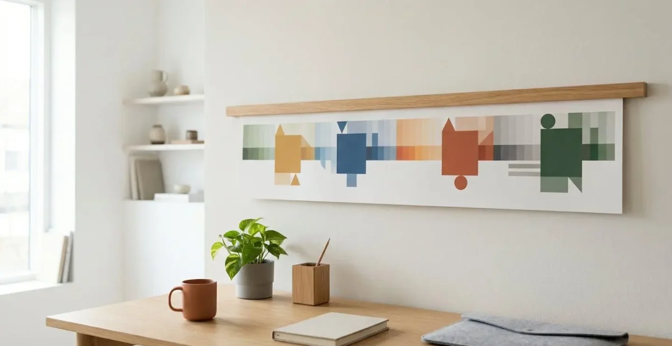 Calendrier scolaire avec périodes de stages marquées par des éléments visuels colorés